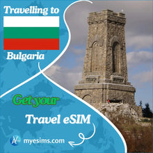Load image into Gallery viewer, Bulgaria eSIM Travel Data Roaming eSIM Connectivity 4G/5G