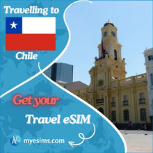 Load image into Gallery viewer, Chile Travel Data Roaming eSIM for Seamless Connectivity in Chile 4G
