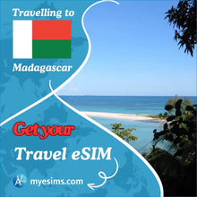 Load image into Gallery viewer, Madagascar eSIM Travel Internet Data Roaming eSIM 4G