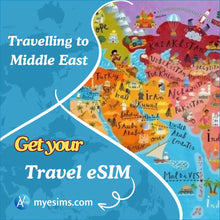 Load image into Gallery viewer, Middle East eSIM Travel Data Roaming eSIM for Seamless Connectivity