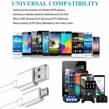 Load image into Gallery viewer, 1M 2M 3M Long Micro USB Data Sync Charger Cable Lead For Samsung Android Phones