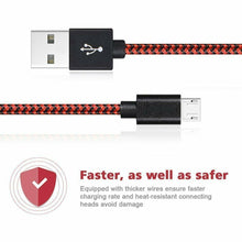 Load image into Gallery viewer, 1M 2M 3M Long Micro USB Data Sync Charger Cable Lead For Samsung Android Phones