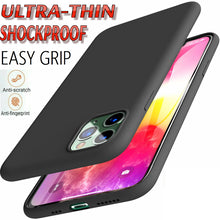 Load image into Gallery viewer, Black Case For iPhone 12,11 Pro XR X XS MAX Shockproof Soft Silicone Phone Cover