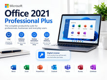 Load image into Gallery viewer, Microsoft Office 2021 Professional Plus | 1 PC Lifetime License | Windows | Digital Delivery
