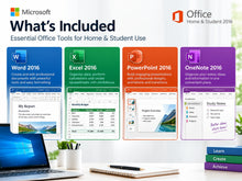 Load image into Gallery viewer, Microsoft Office Home &amp; Student 2016 | 1 PC Lifetime License | Email Delivery
