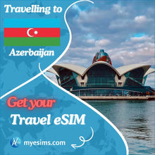 Load image into Gallery viewer, Azerbaijan eSIM Travel Data Roaming eSIM Connectivity 4G/5G
