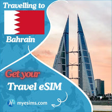 Load image into Gallery viewer, Bahrain eSIM Travel Data Roaming eSIM for Exploring 4G/5G
