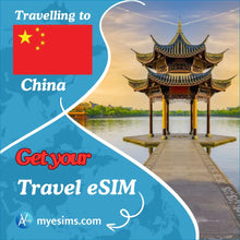 Load image into Gallery viewer, China eSIM Mainland Travel Data Roaming eSIM for Seamless Connection 5G

