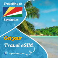 Load image into Gallery viewer, Seychelles Travel Data eSIM for Easy Connectivity
