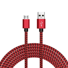 Load image into Gallery viewer, 1M 2M 3M Long Micro USB Data Sync Charger Cable Lead For Samsung Android Phones

