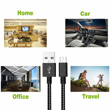 Load image into Gallery viewer, 1M 2M 3M Long Micro USB Data Sync Charger Cable Lead For Samsung Android Phones
