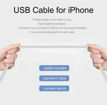 Load image into Gallery viewer, USB Cable For iPhone 11 Pro X XR XS Max 8 7 6 6s Plus 5 5s Fast Charge Charger
